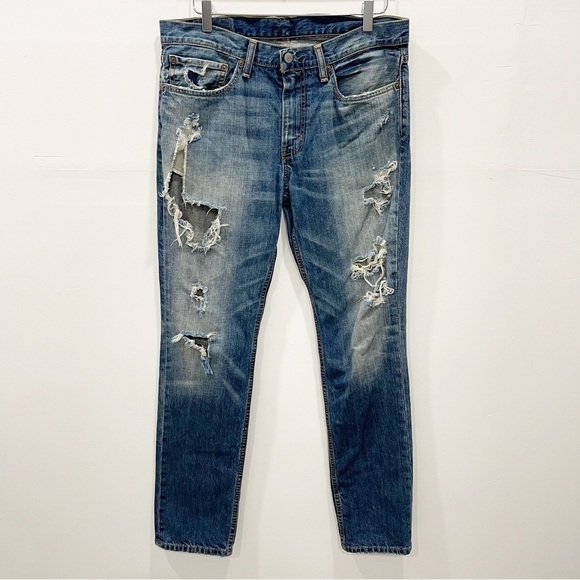 Levi’s 511 Slim Fit Jeans Distressed 34 x 34 Men’s - Picture 1 of 13